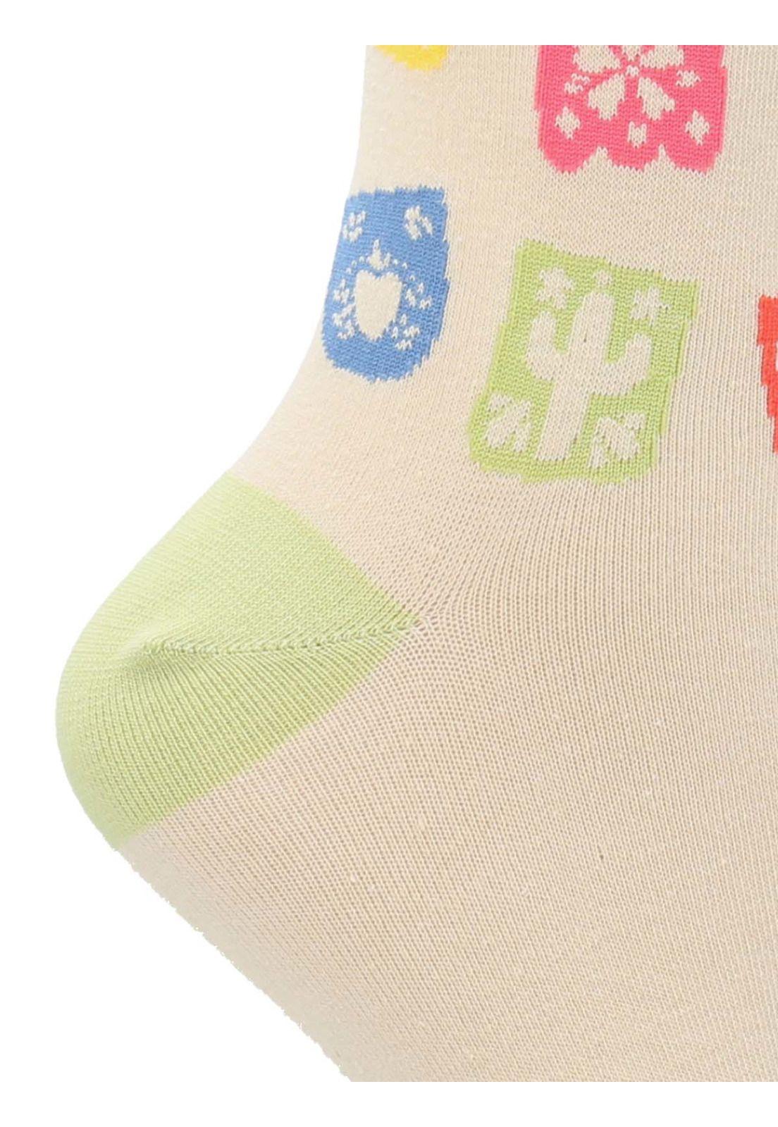 Calcetines Catrina Mujer Beige-1