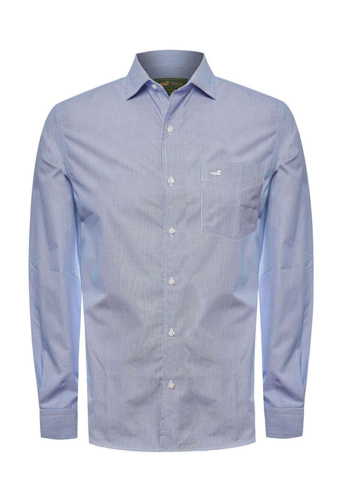 Camisa Algodón Hombre Easylife Celeste-1