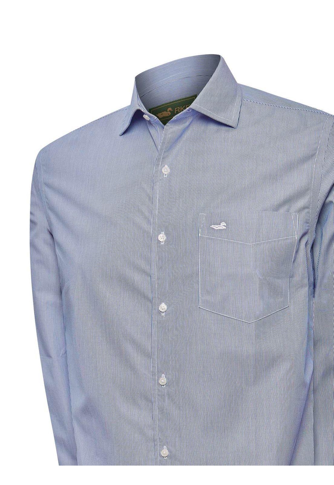 Camisa Algodón Hombre Easylife Celeste-4