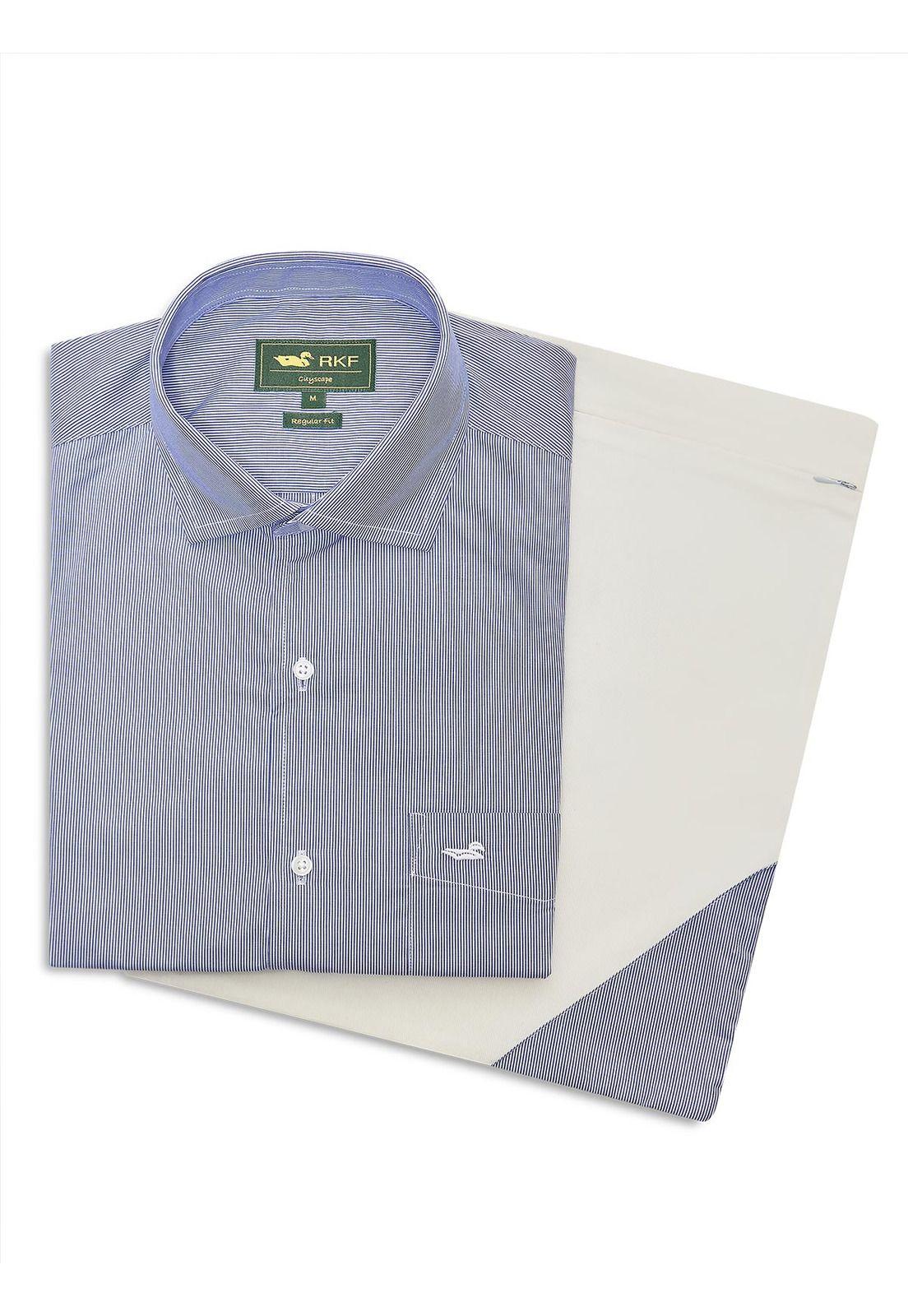 Camisa Algodón Hombre Easylife Celeste-5
