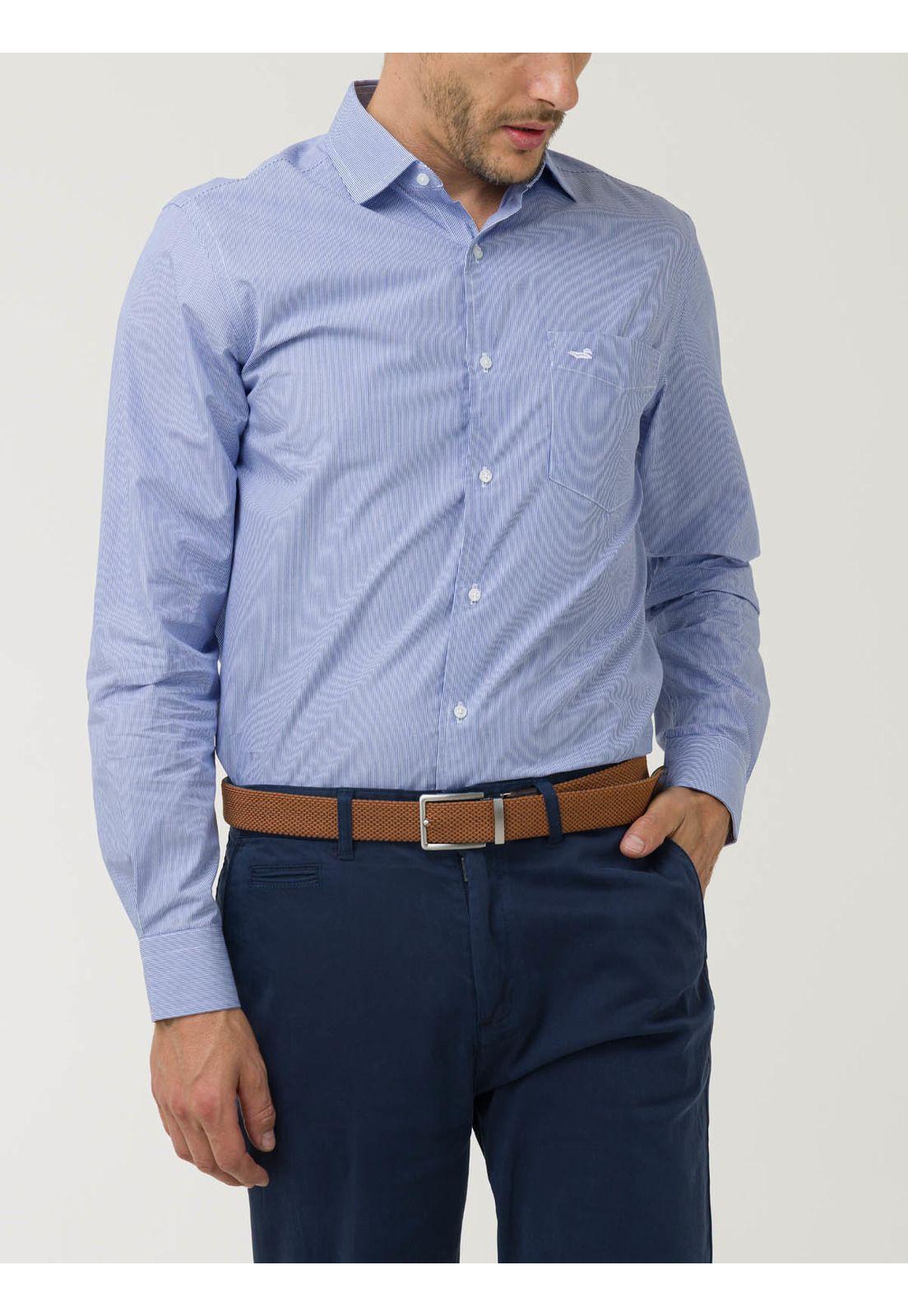 Camisa Algodón Hombre Easylife Celeste-6
