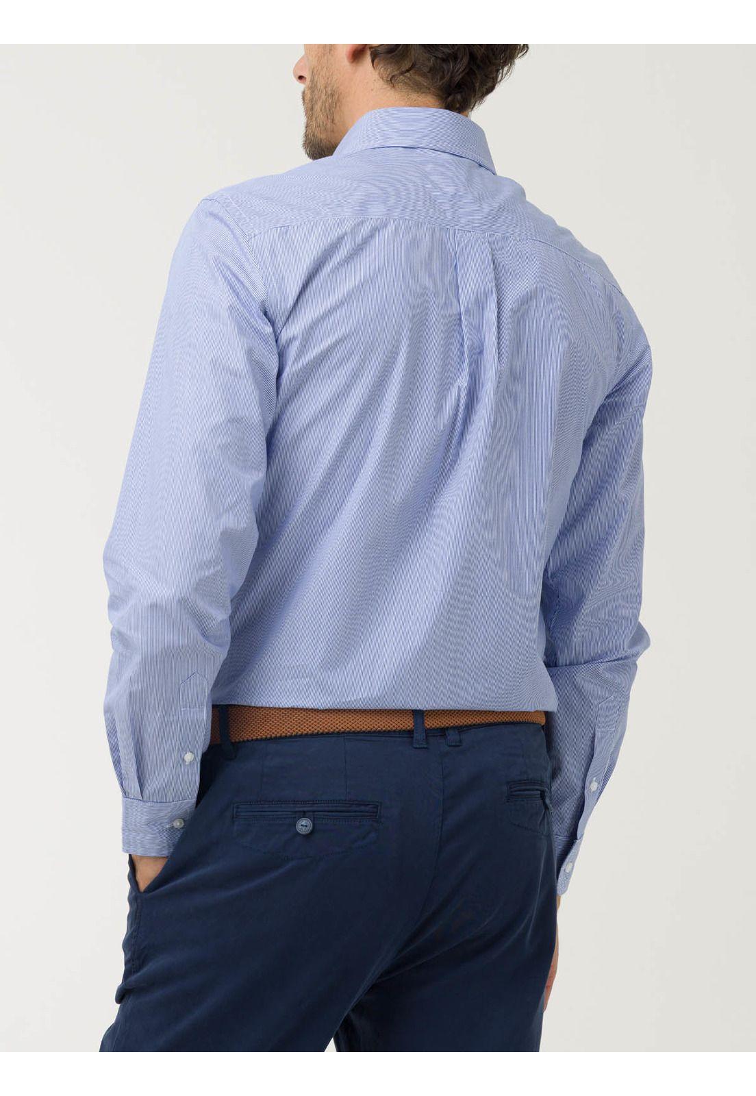 Camisa Algodón Hombre Easylife Celeste-7