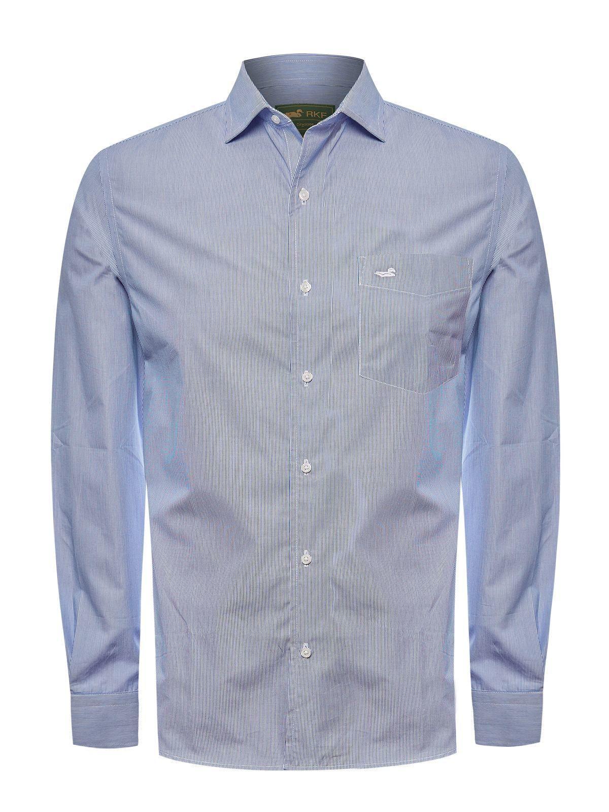 Camisa Algodón Hombre Easylife Celeste-1