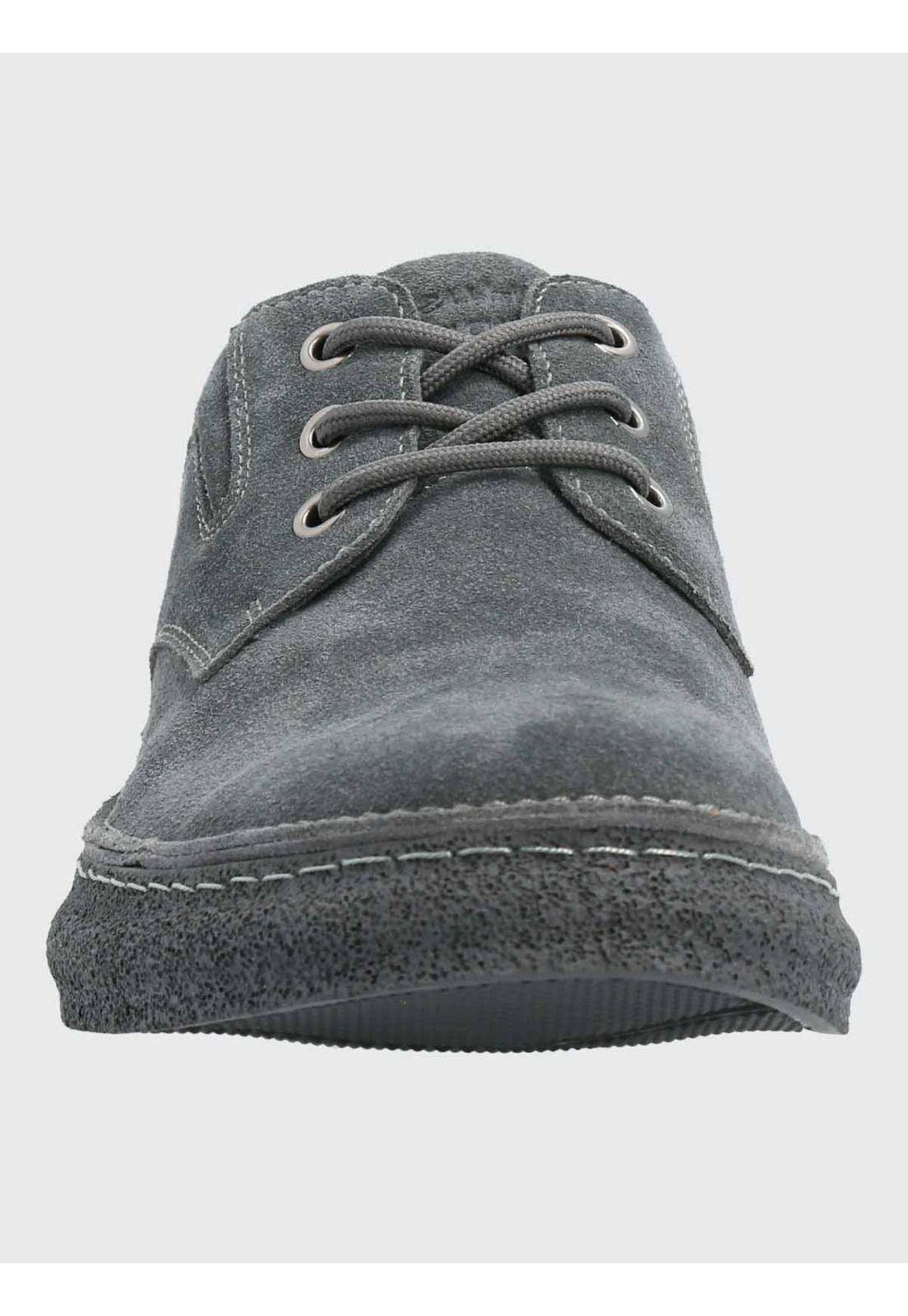 Zapatilla Cuero Hombre Gared Gris-3