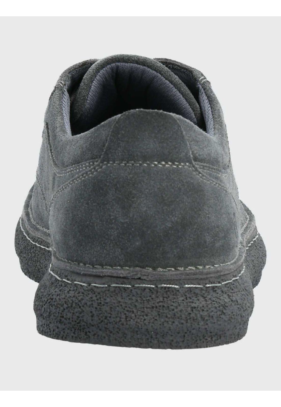 Zapatilla Cuero Hombre Gared Gris-6