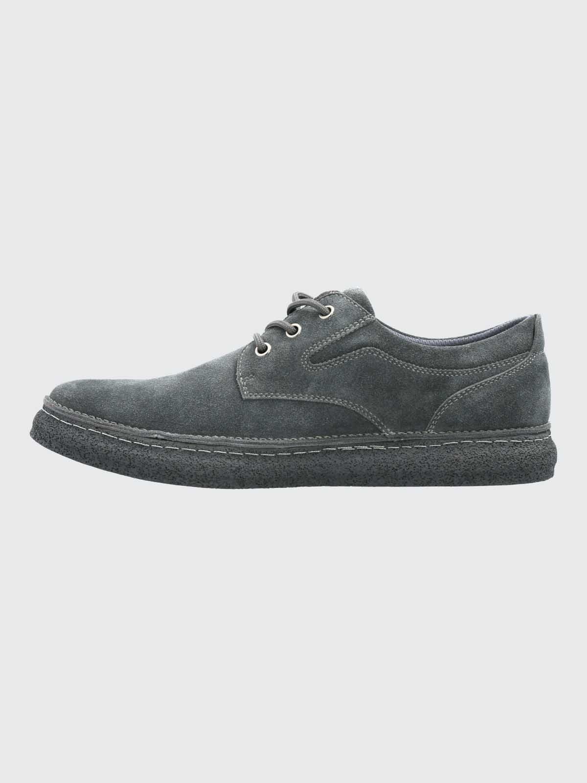Zapatilla Cuero Hombre Gared Gris-5