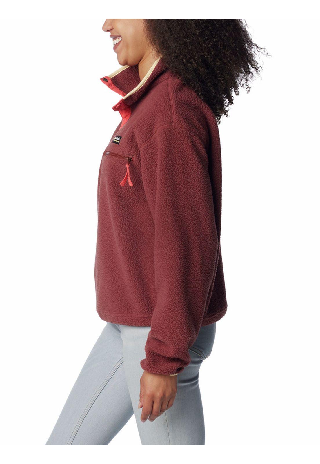 Polar Mujer Helvetia Half Snap Rojo-1