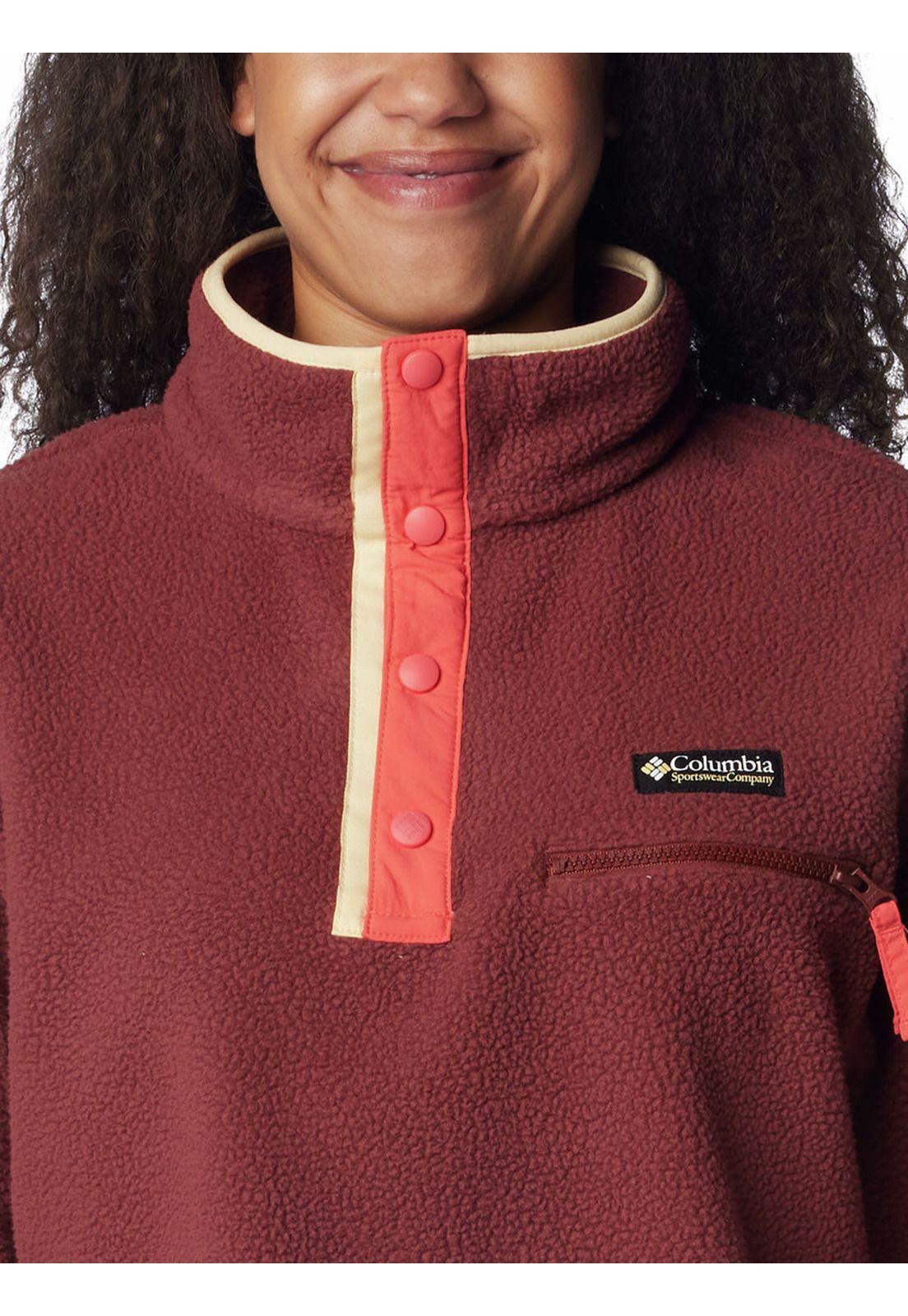 Polar Mujer Helvetia Half Snap Rojo-3
