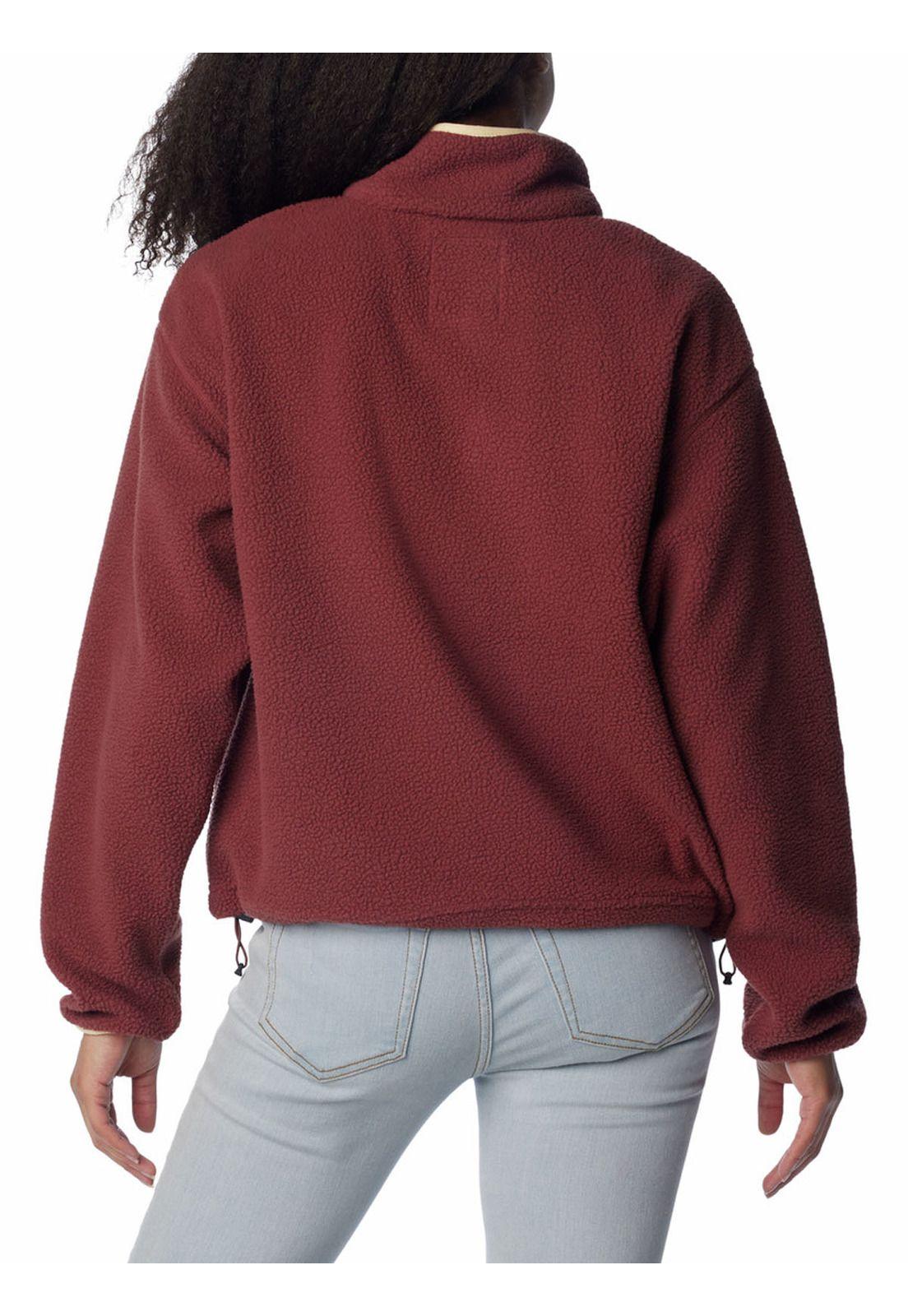 Polar Mujer Helvetia Half Snap Rojo-5
