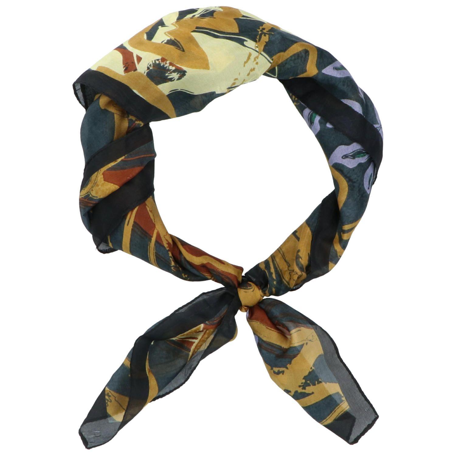 Pañuelo Seda Mujer RKF Silk Leaf MultiColor-1