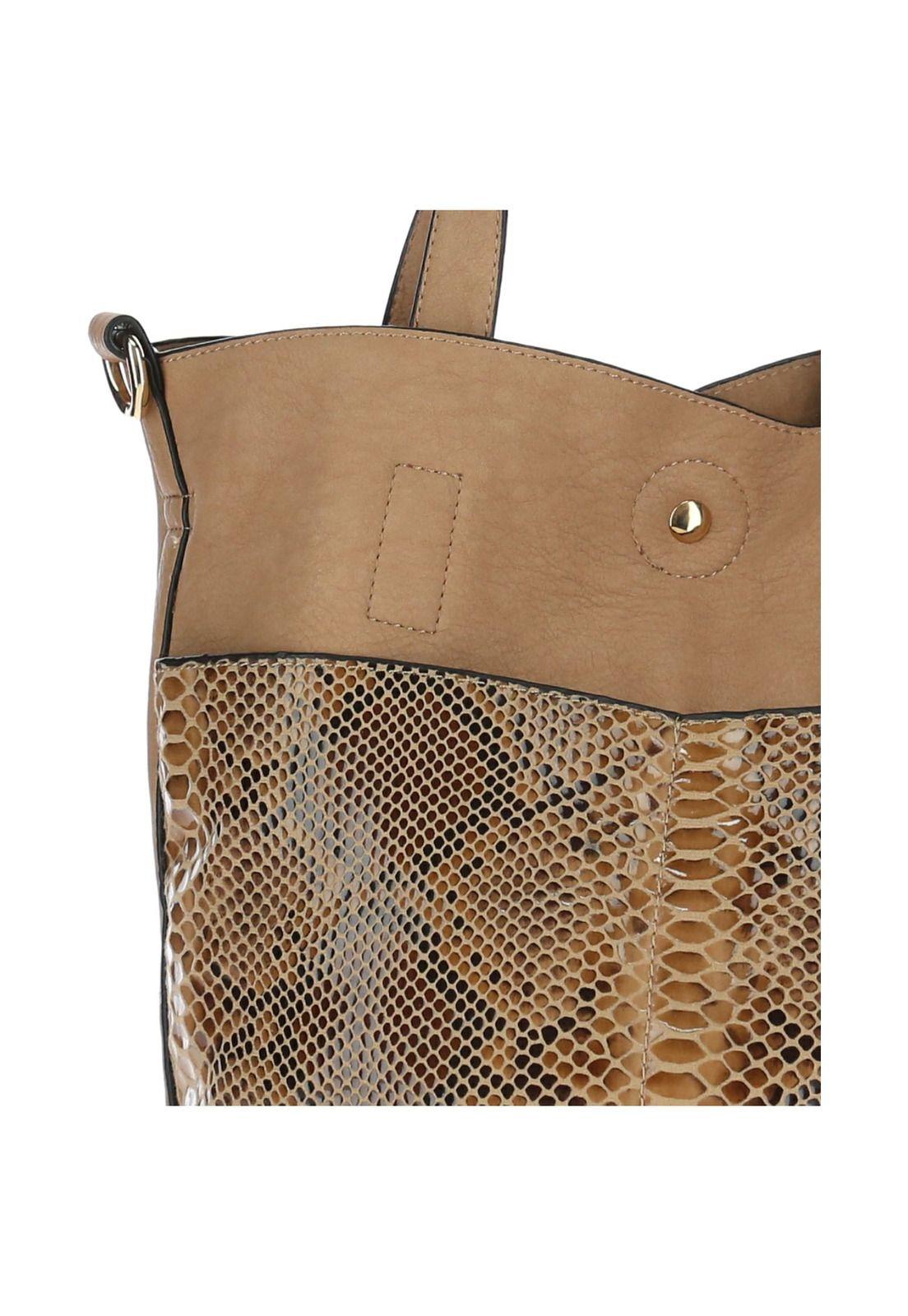 Cartera Ecocuero Snake Tote-3