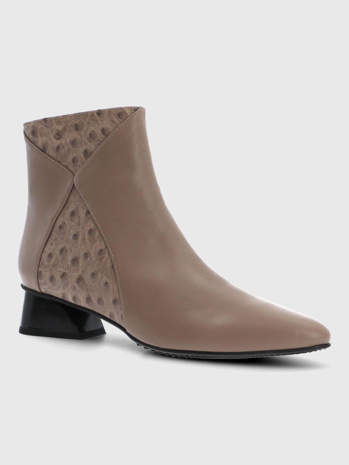 Botin Brunate Cuero Mujer Pinedo Café-0
