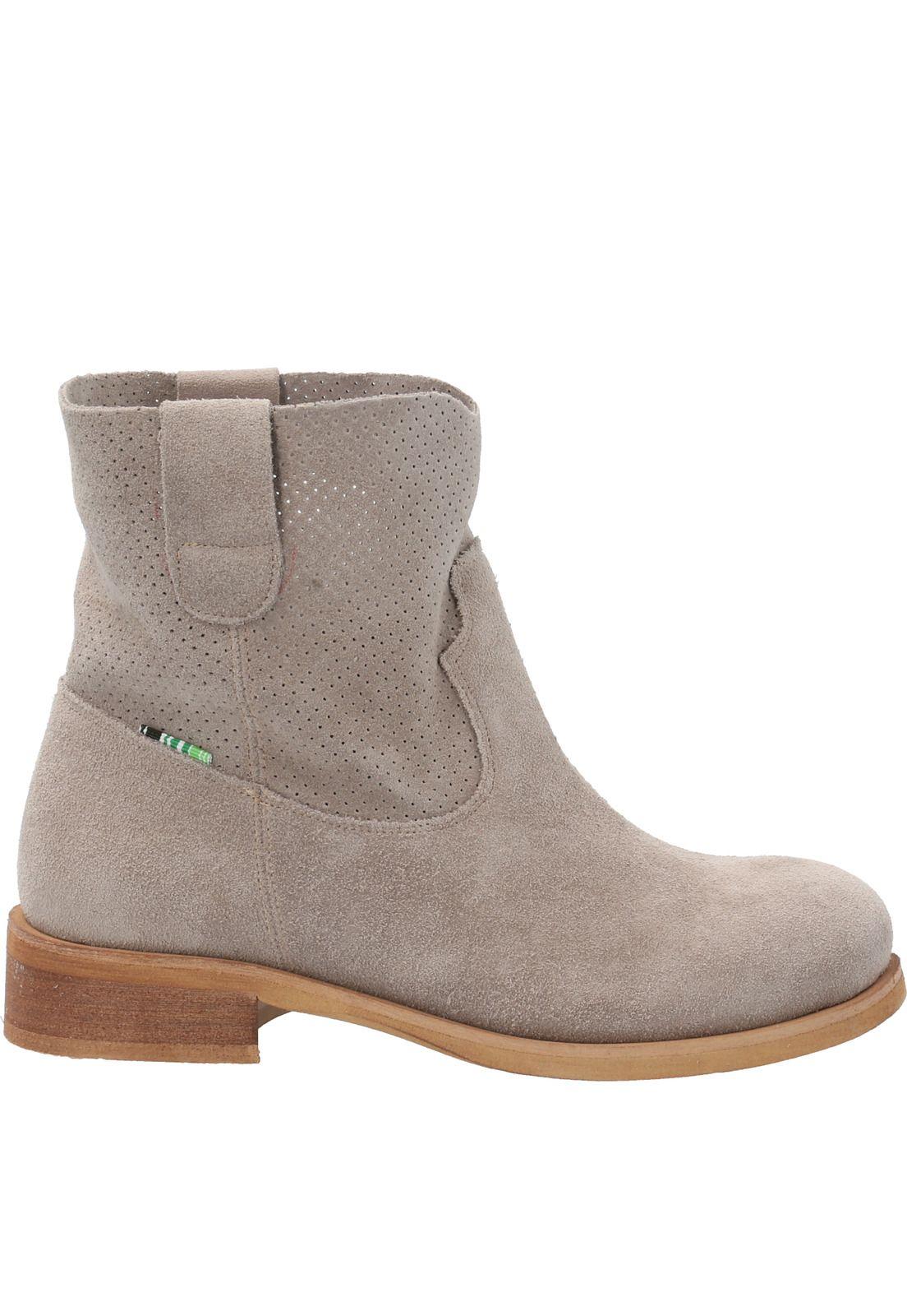 Botin Cuero Aviana Beige Mujer-1