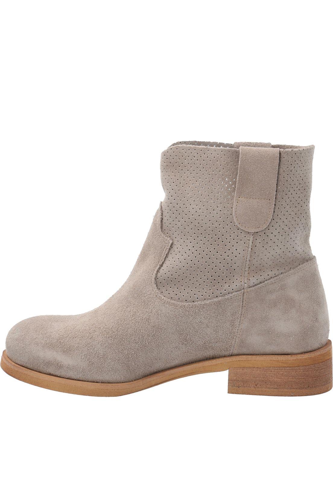 Botin Cuero Aviana Beige Mujer-4