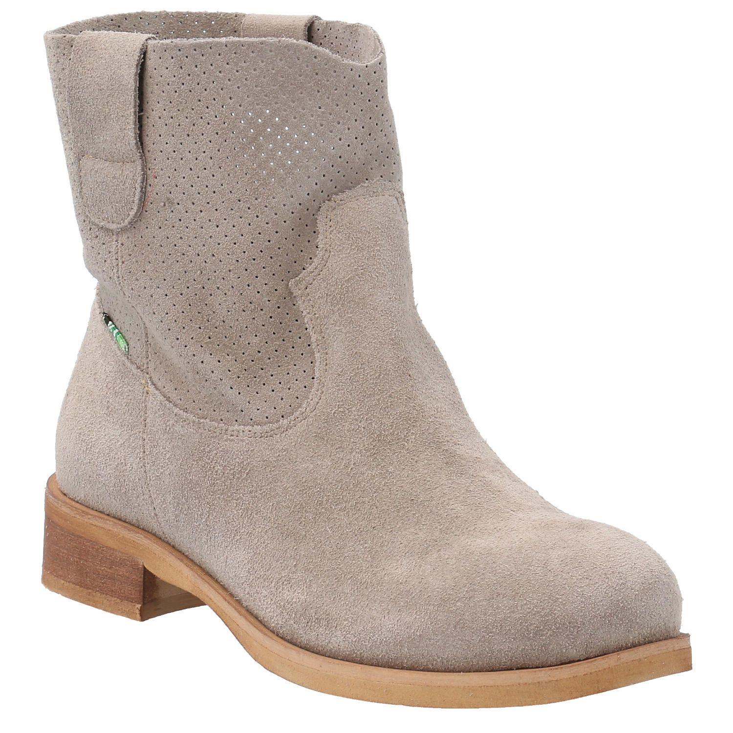 Botin Cuero Aviana Beige Mujer-0