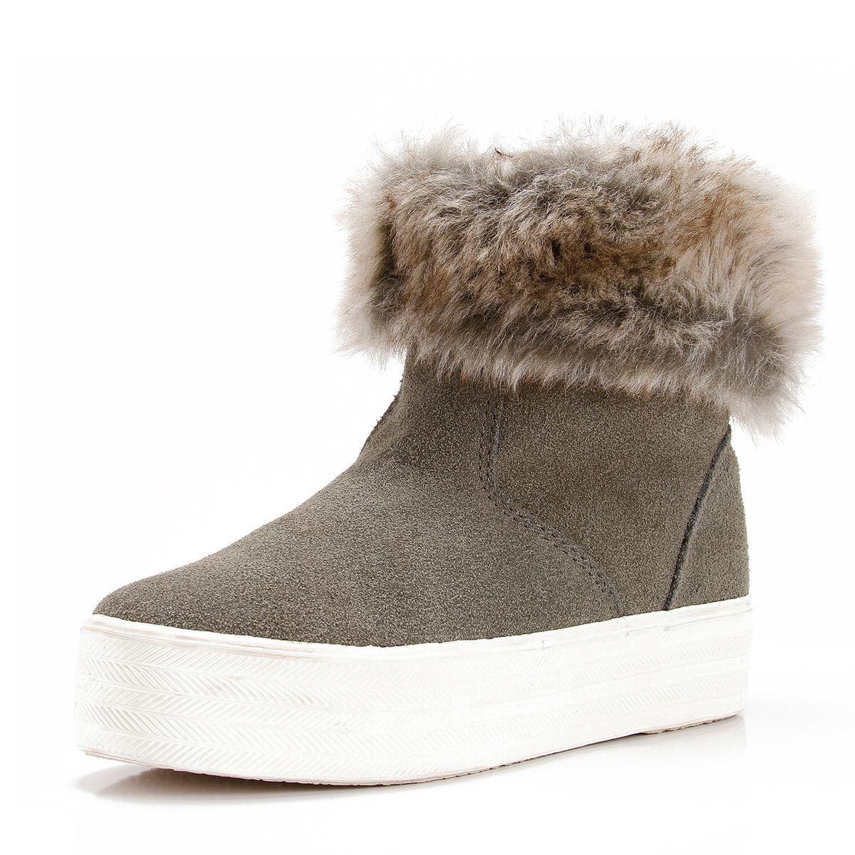 Bota Cuero Niña Granada Gris-1