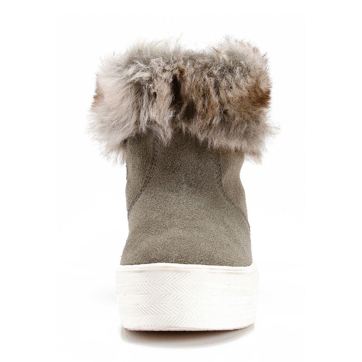 Bota Cuero Niña Granada Gris-4