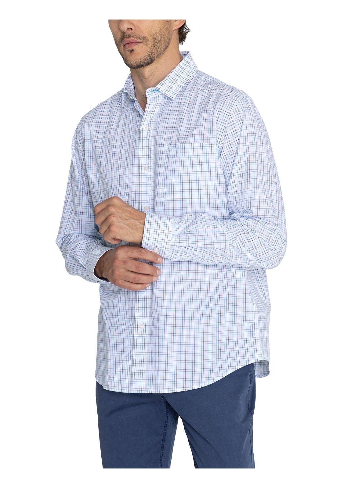 Camisa Algodón Orgánico Azul Lighter Hombre -5