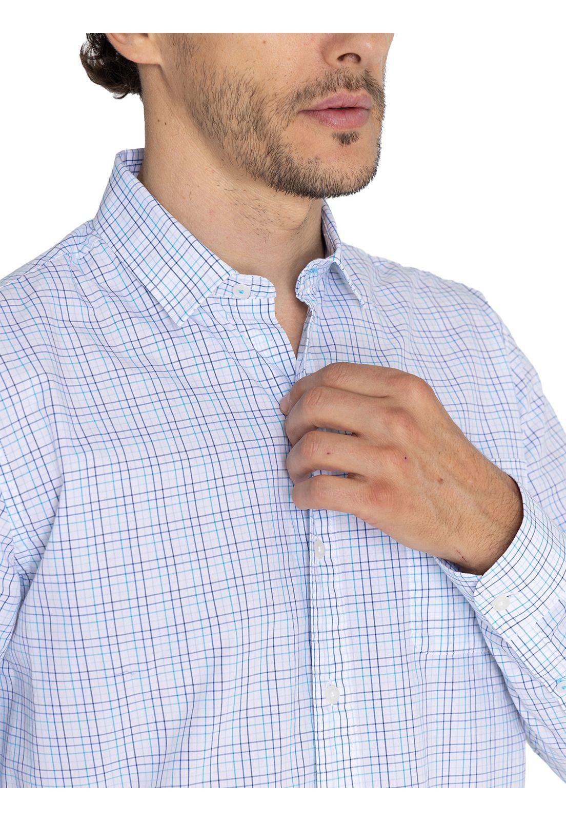 Camisa Algodón Orgánico Azul Lighter Hombre -6
