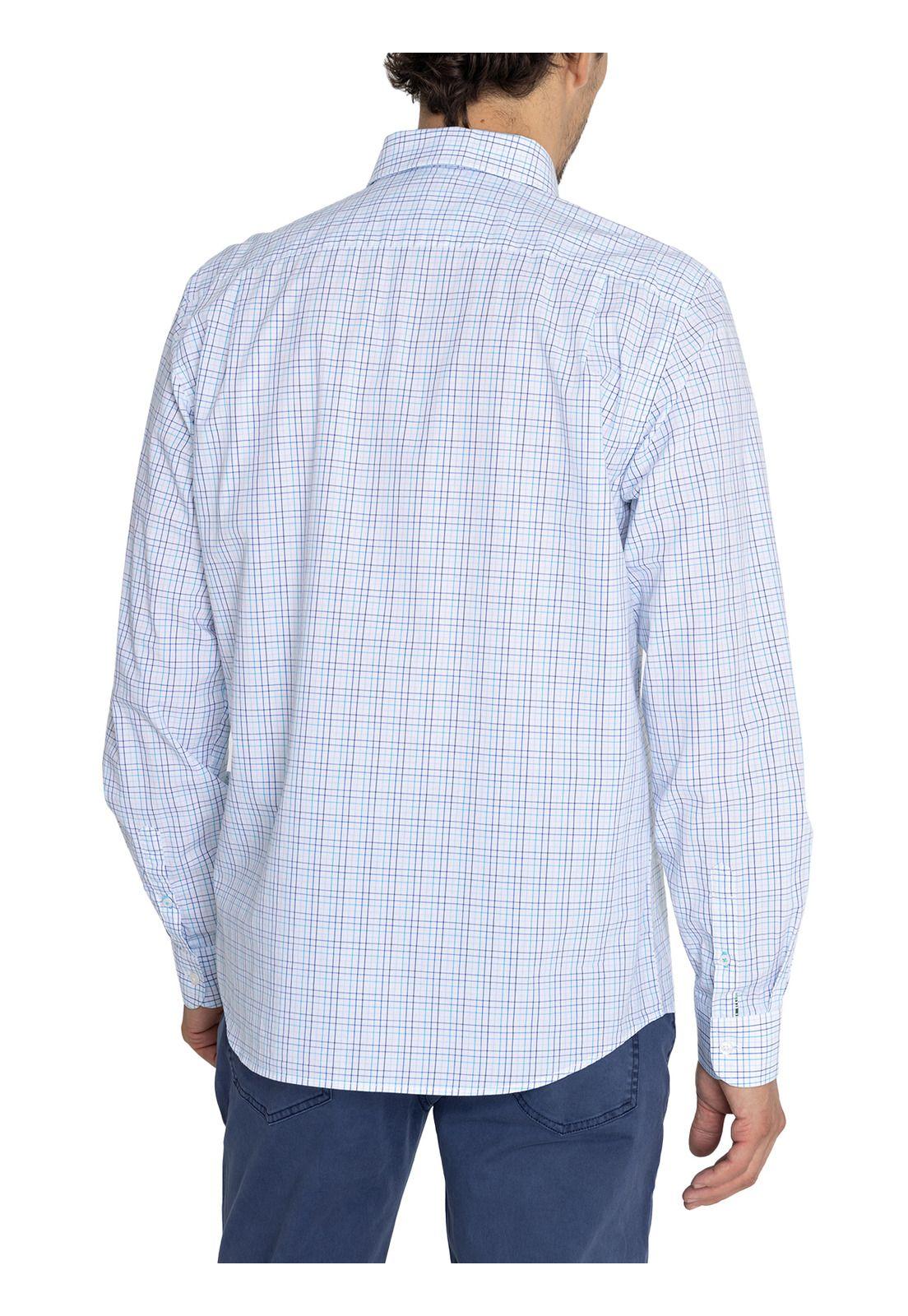 Camisa Algodón Orgánico Azul Lighter Hombre -7