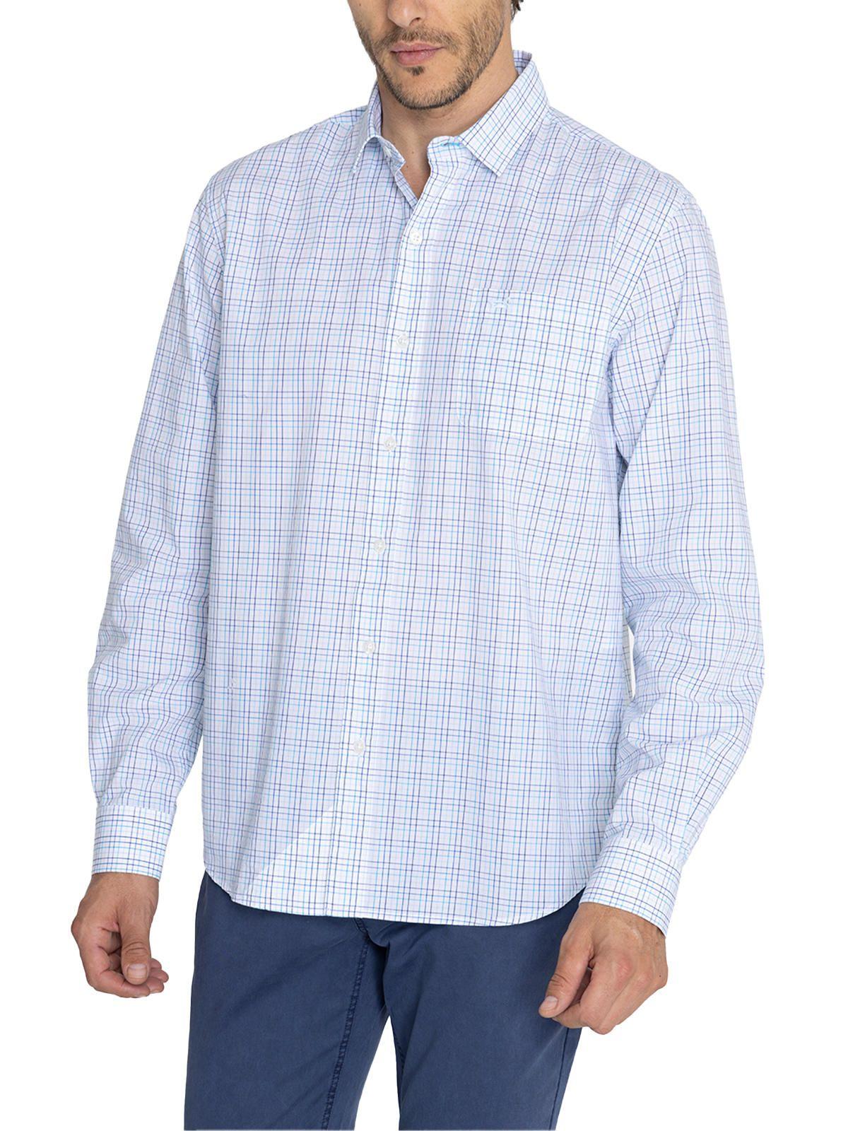 Camisa Algodón Orgánico Azul Lighter Hombre -4