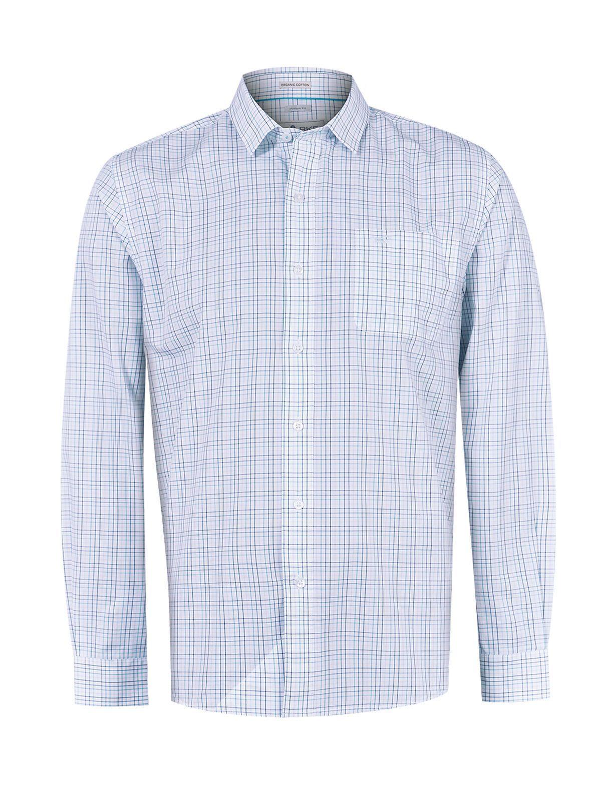 Camisa Algodón Orgánico Azul Lighter Hombre -0