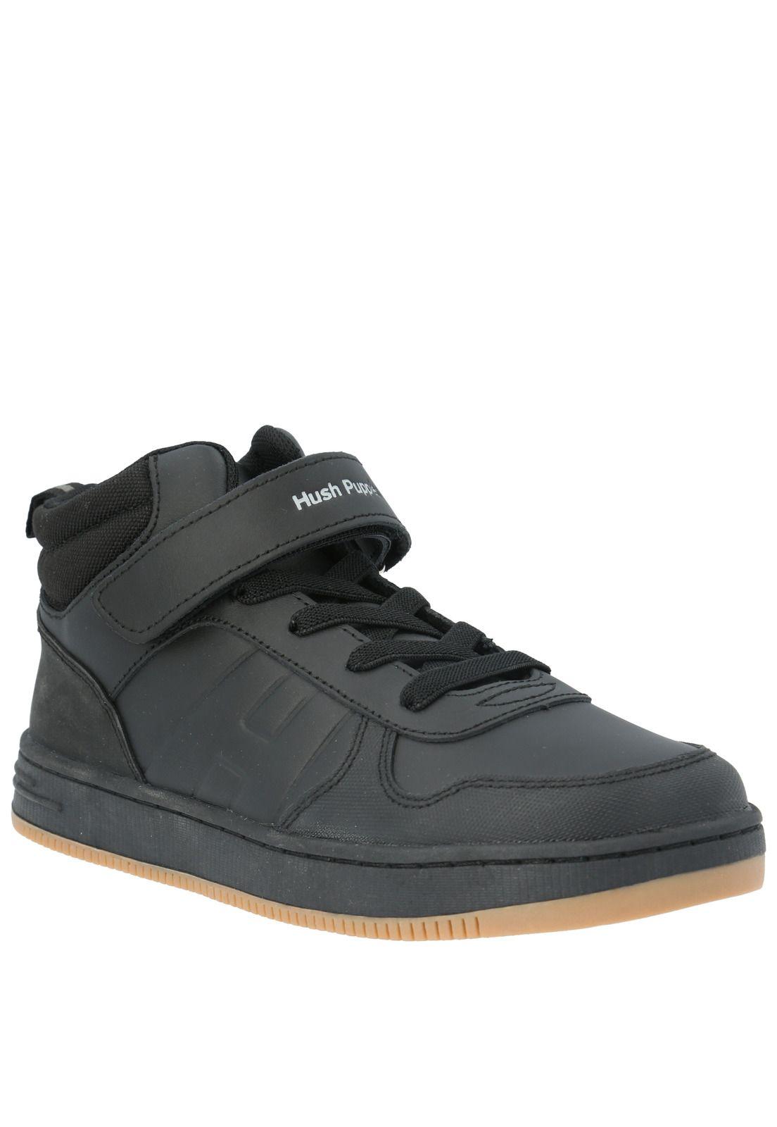 Zapatilla Escolar Twist High negro niño-3