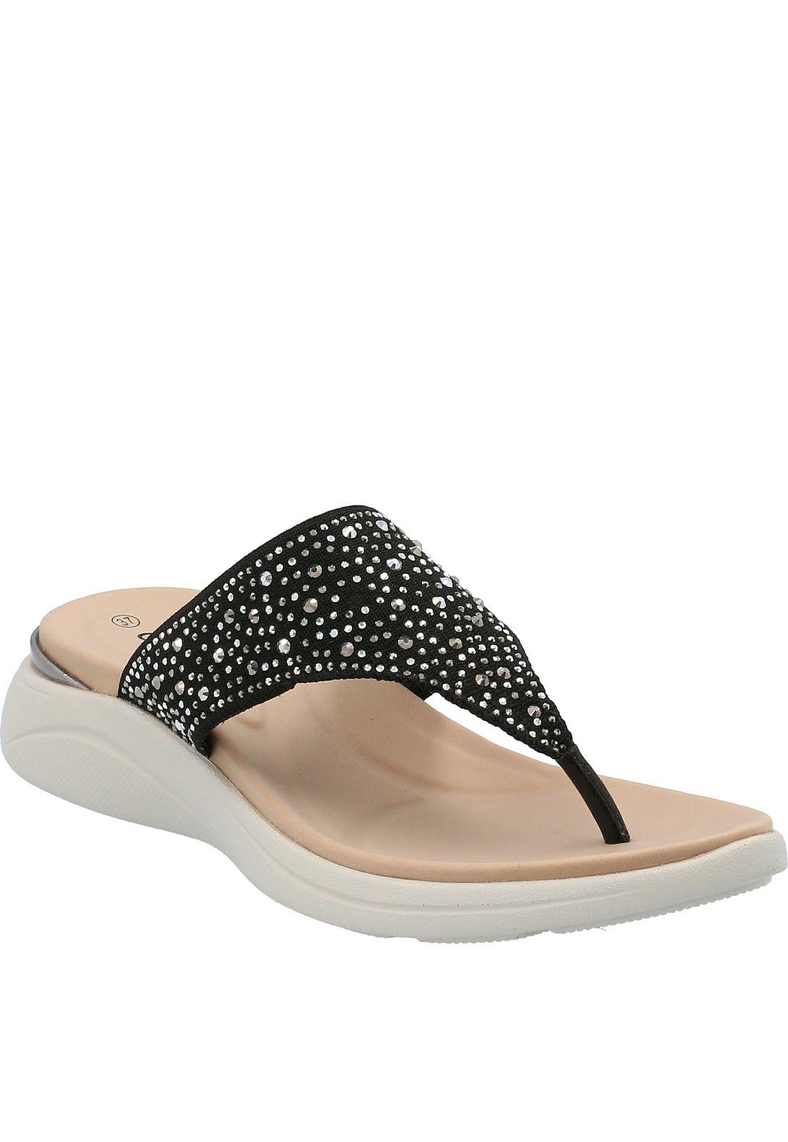 Sandalia Mujer Ghez Negro-0