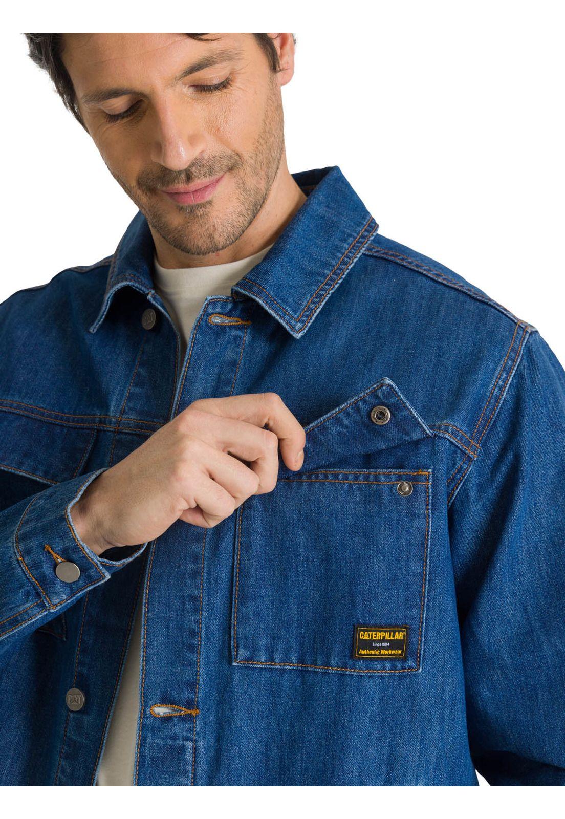 Chaqueta de Jeans Hombre Denim Work Azul-5