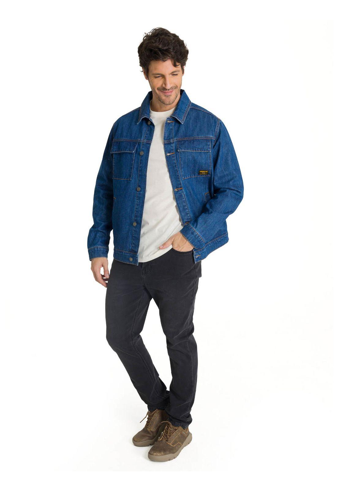 Chaqueta de Jeans Hombre Denim Work Azul-6