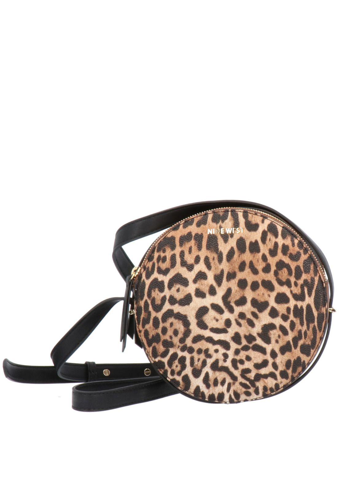 Cartera Round About Crossbody Leopardo Mujer-0