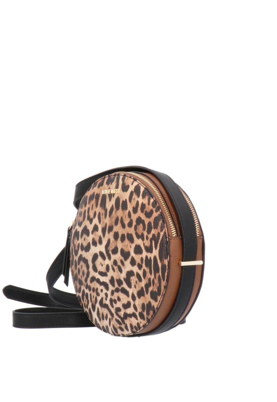 Cartera Round About Crossbody Leopardo Mujer-1
