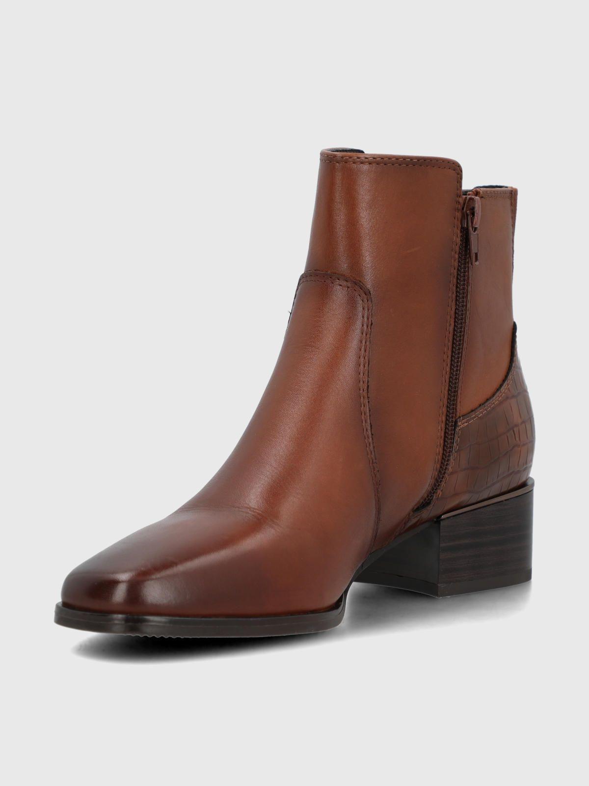 Botin Cuero Mujer Samby Café-5