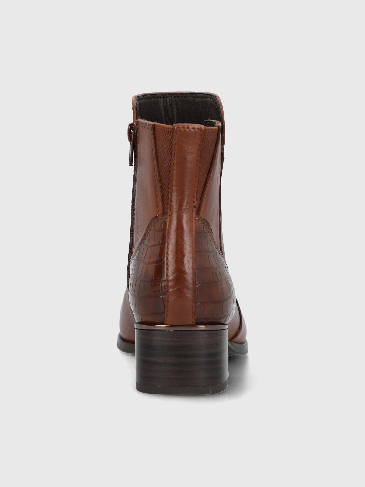 Botin Cuero Mujer Samby Café-6