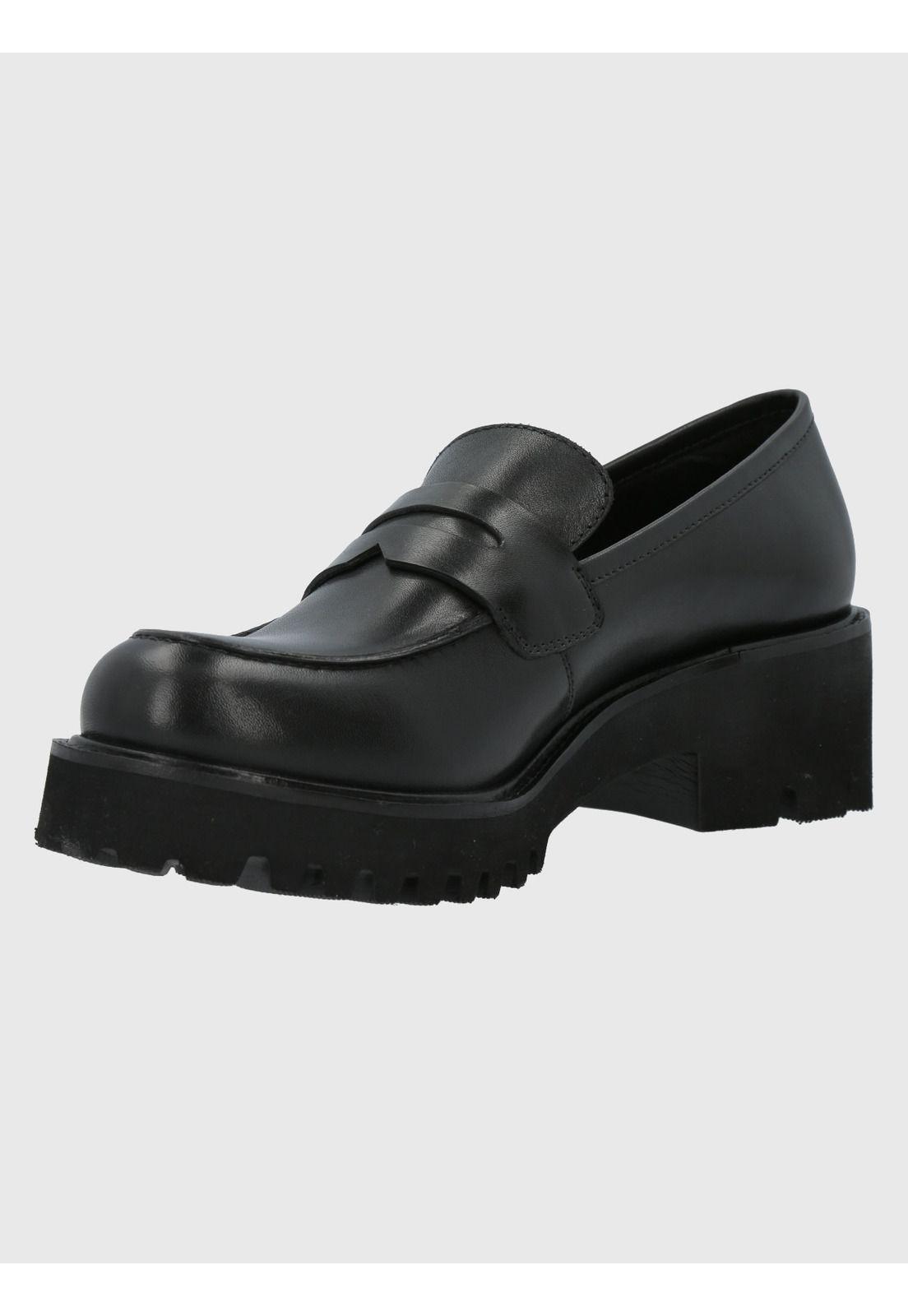 Mocasín Cuero Mujer Sophie Negro-4