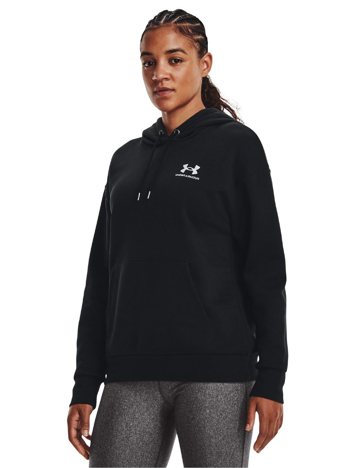 Polerón UA Essential Negro para mujer-3