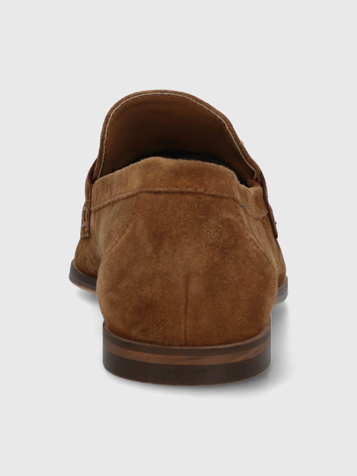 Mocasin Cuero Mujer Blume Café-6