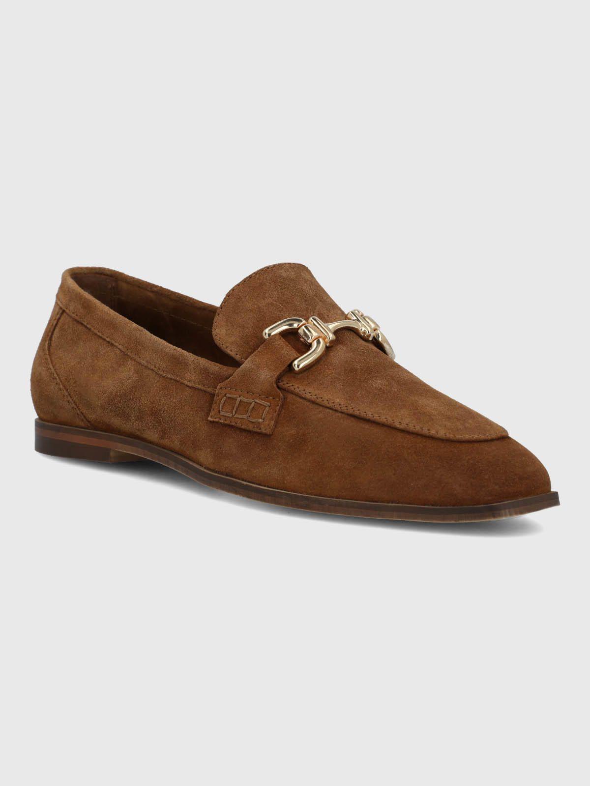 Mocasin Cuero Mujer Blume Café-0