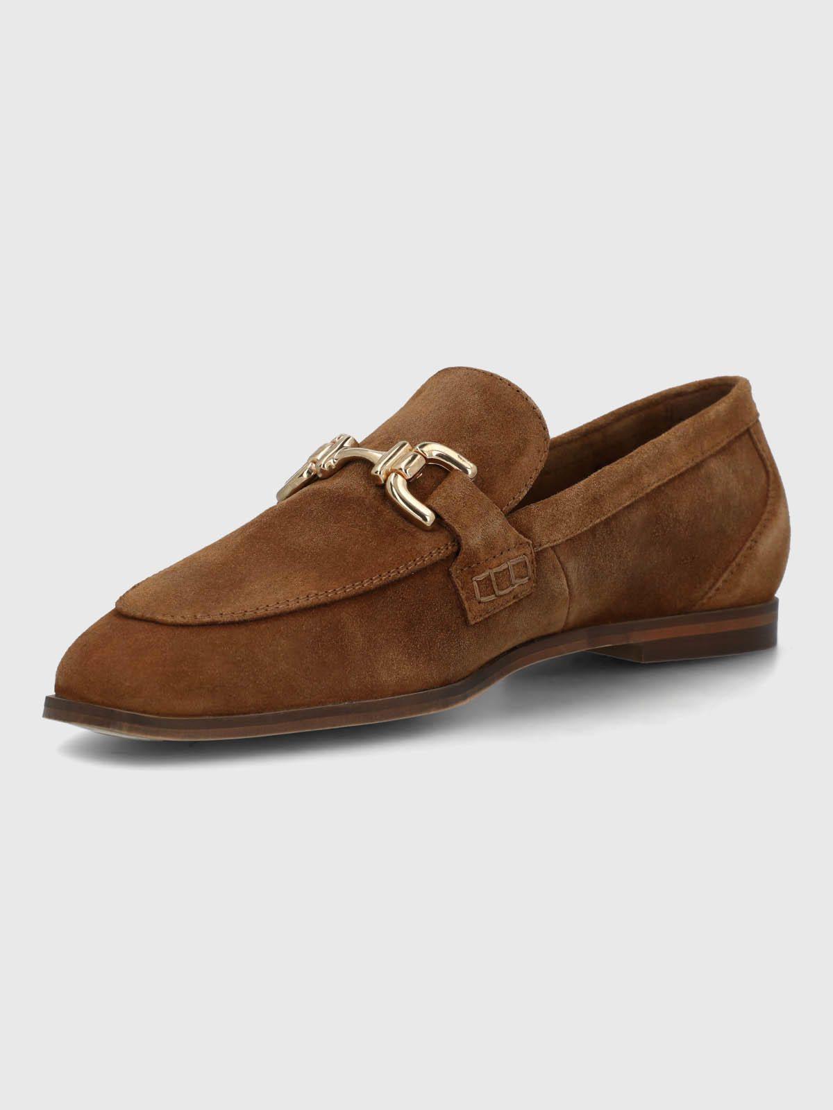 Mocasin Cuero Mujer Blume Café-5
