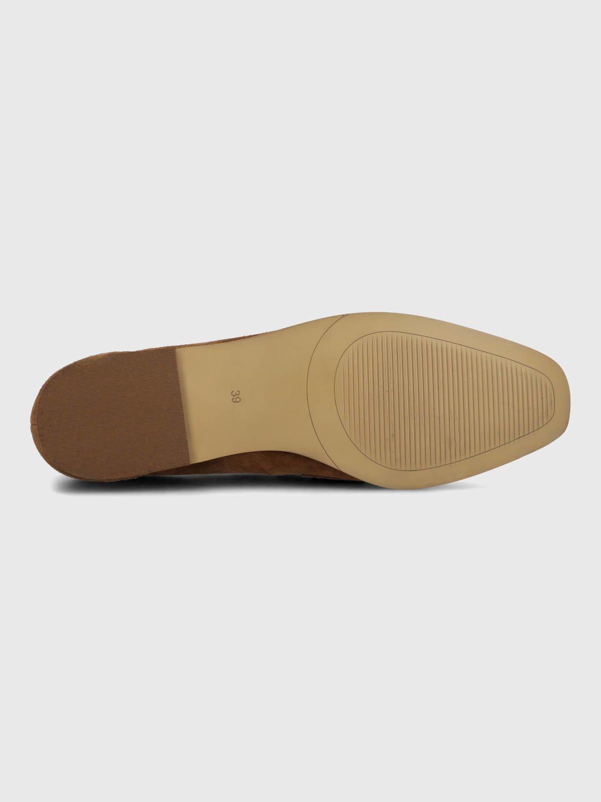 Mocasin Cuero Mujer Blume Café-7