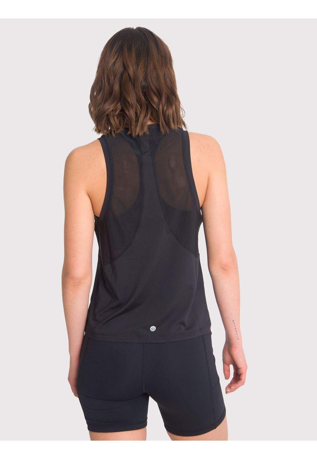 Polera deportiva Mujer Vest Shelly Negra-1