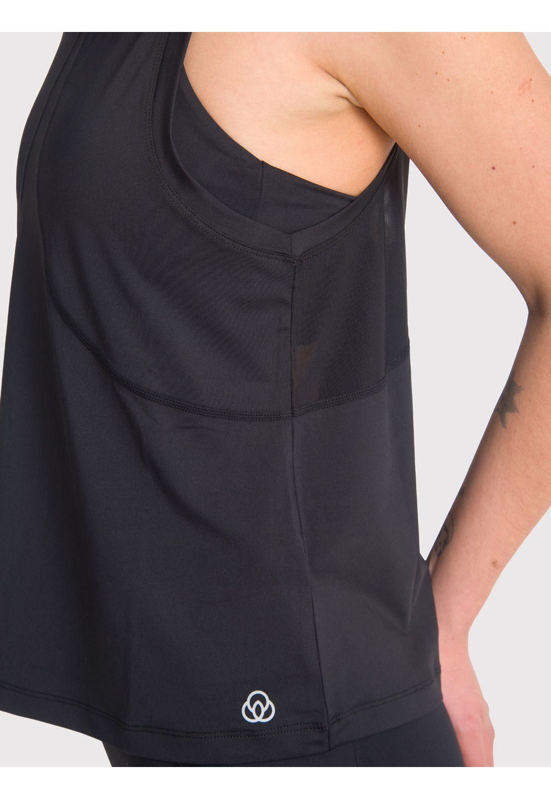 Polera deportiva Mujer Vest Shelly Negra-5