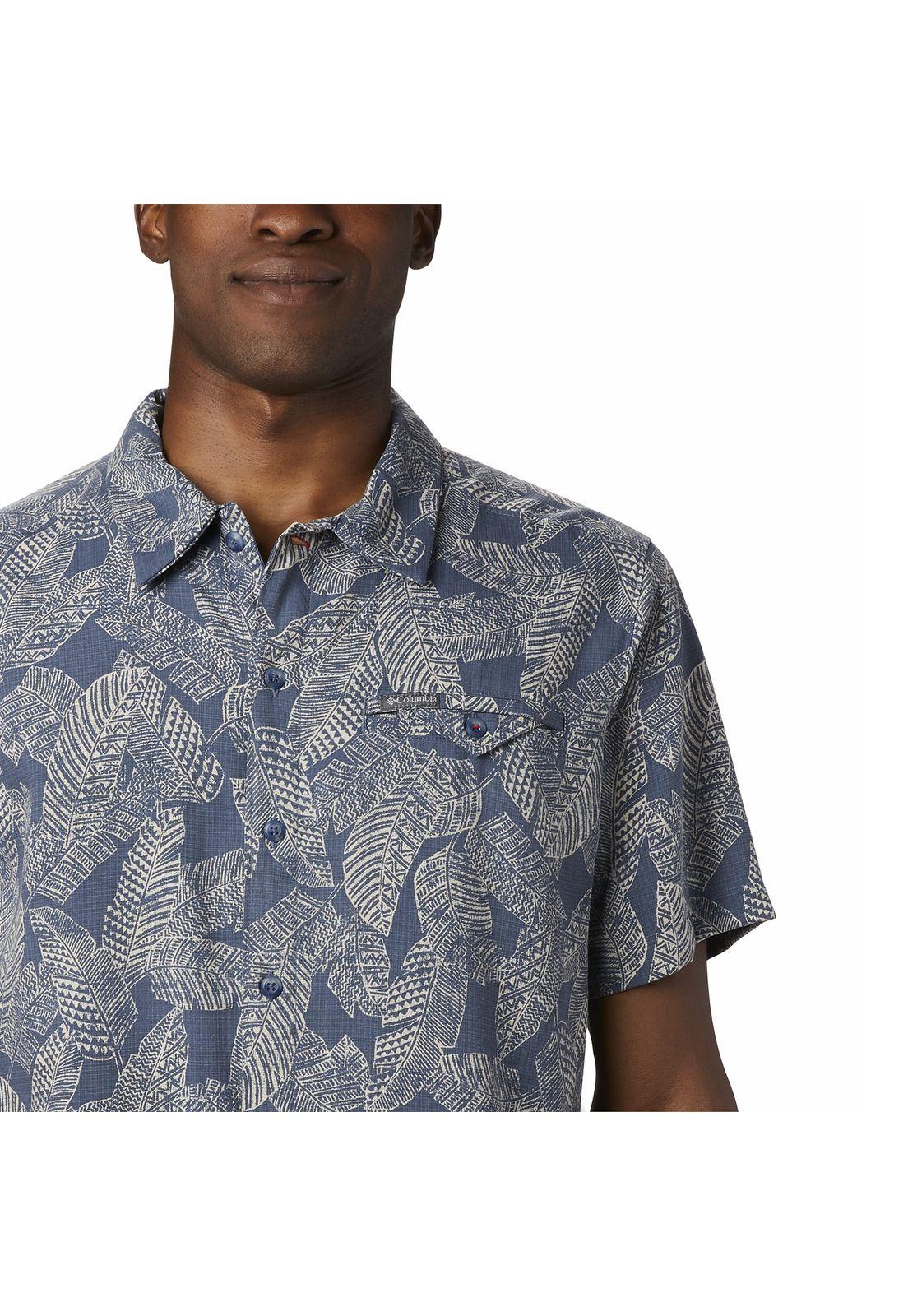 Camisa Hombre Lakeside Trail Azul-3