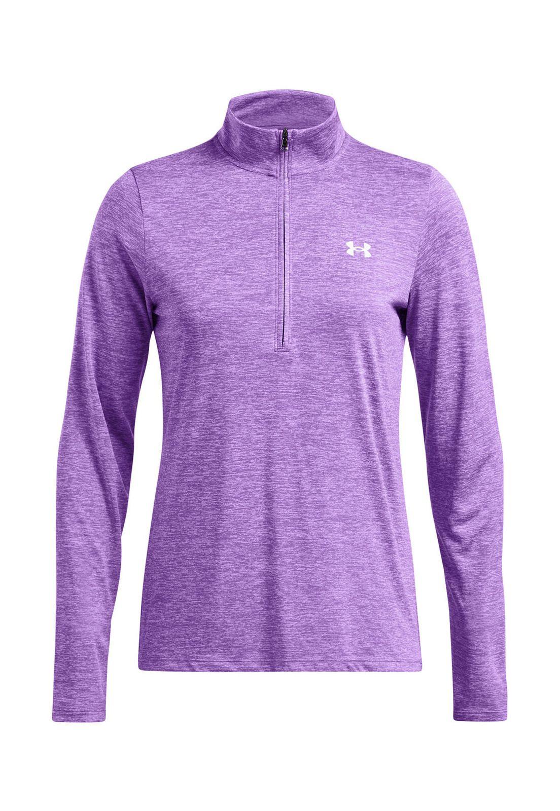 Polerón Tech Twist ½ zip mujer Morado-0