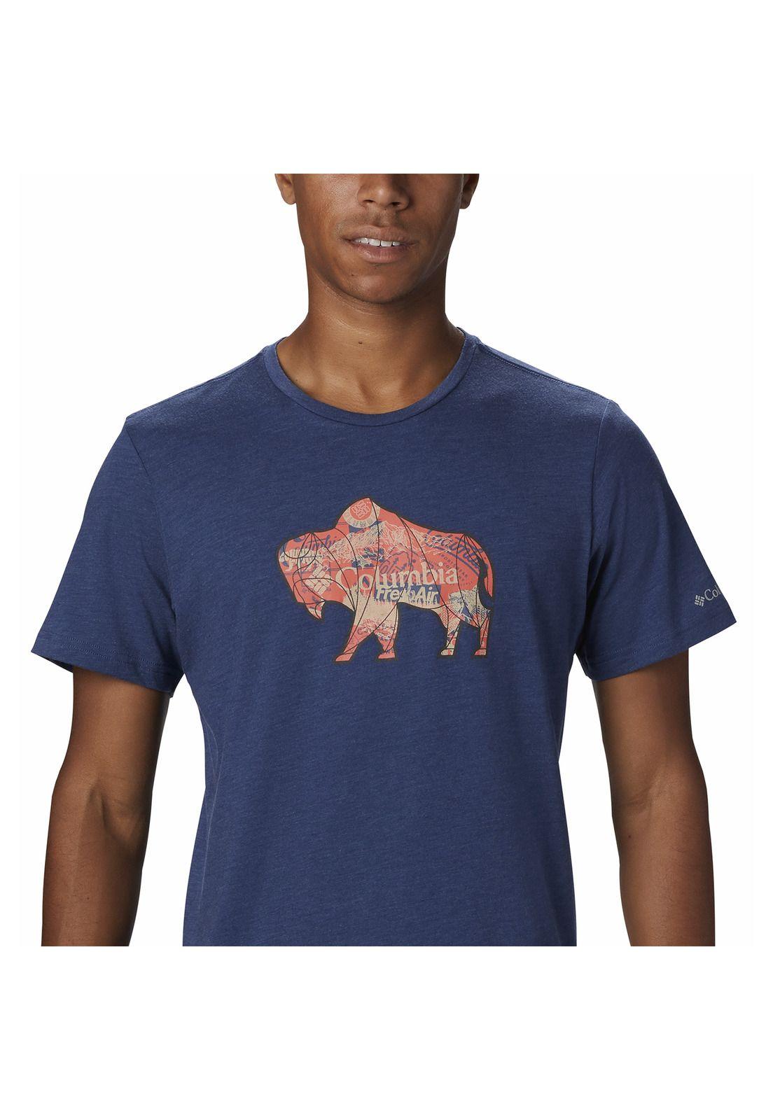 Polera Hombre M Alpine Way Graphic Azul Oscuro-2