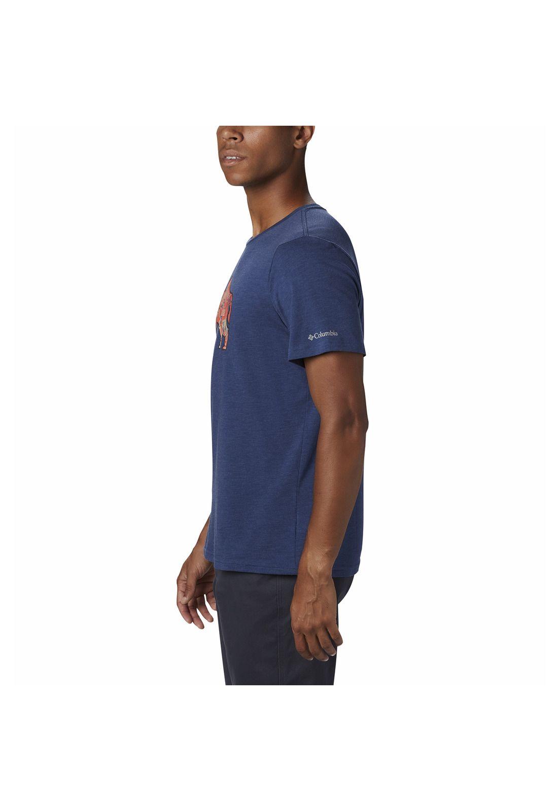 Polera Hombre M Alpine Way Graphic Azul Oscuro-4