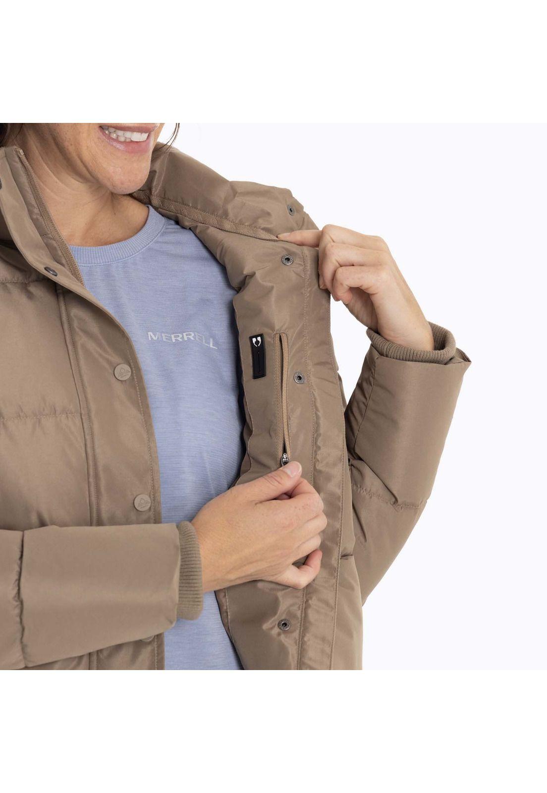 Parka Mujer Puffa Café Merrell-6