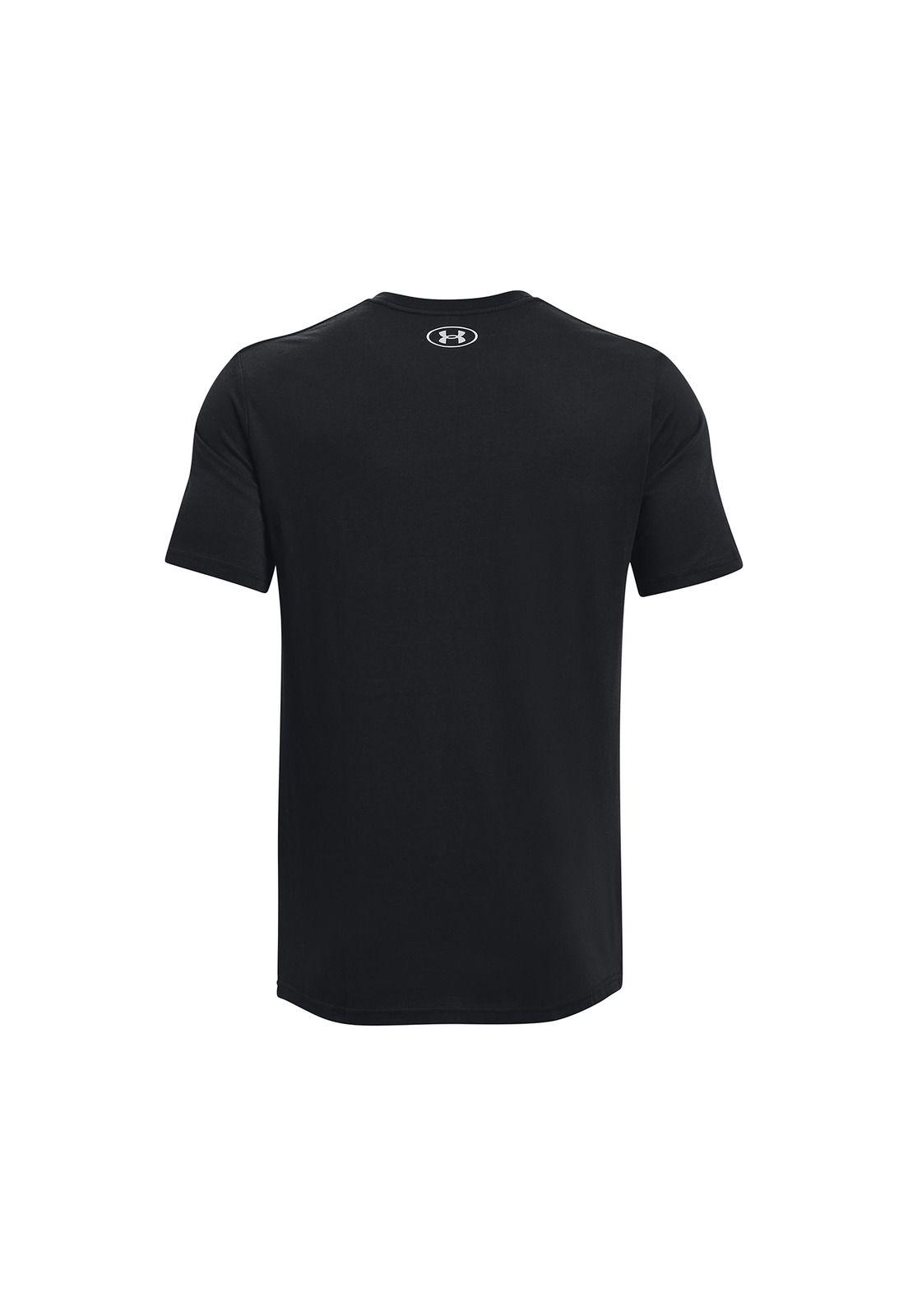 Polera Hombre Stacked Logo Fill T Negro-1