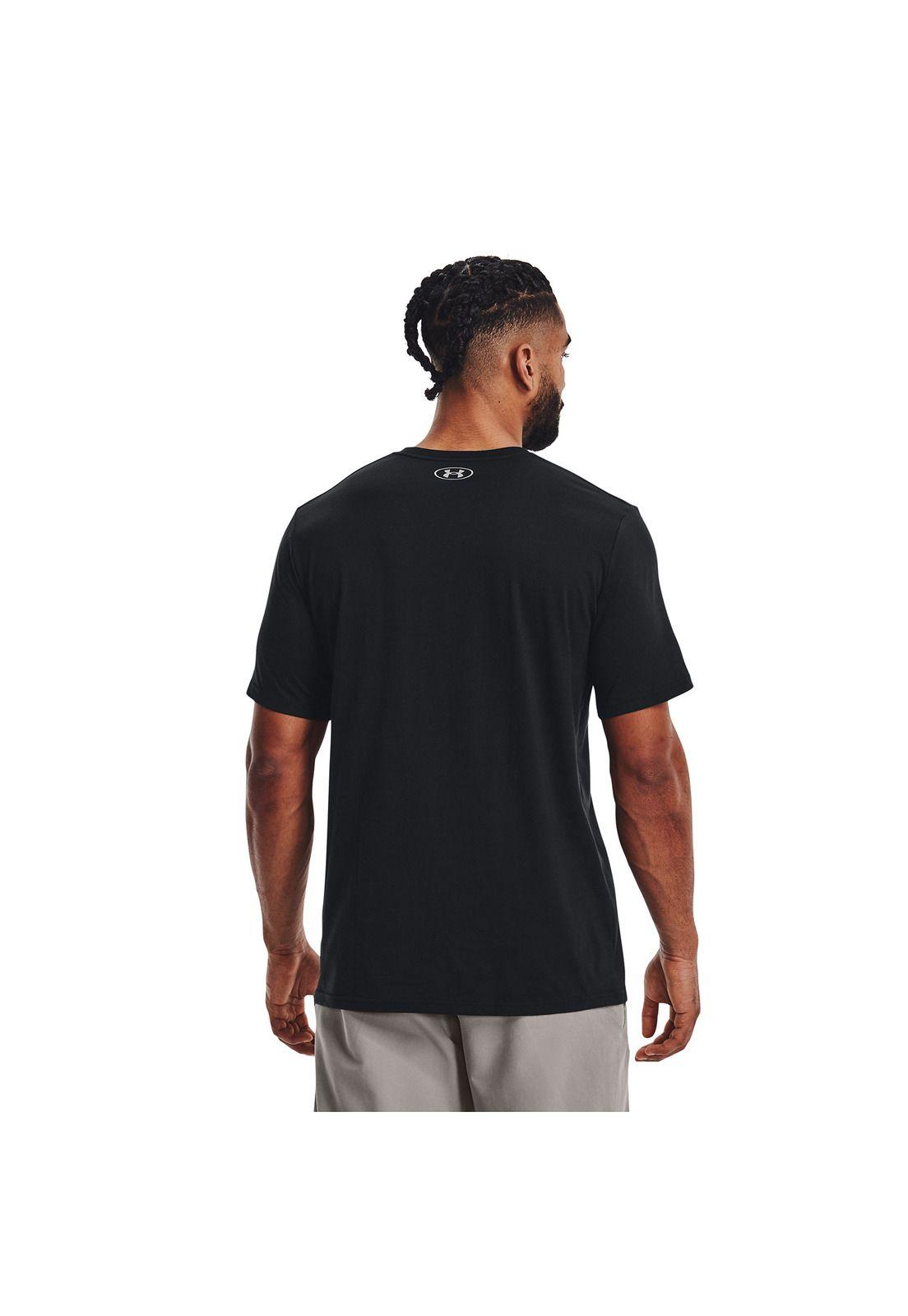 Polera Hombre Stacked Logo Fill T Negro-4