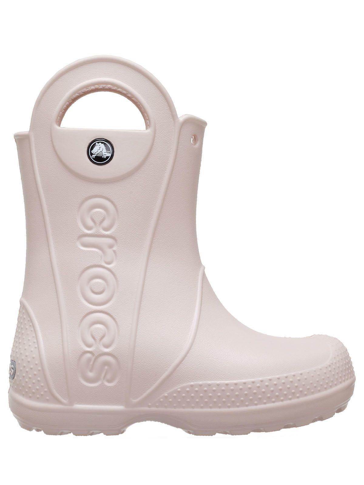 Bota de agua Crocs Niño Handle It Rain Kids Rosado-0